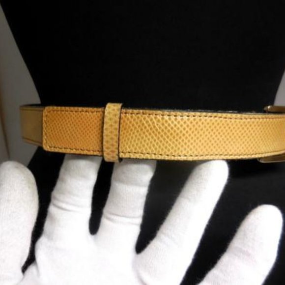 Gucci, Tom Ford Era, Tan Lizard Embossed Leather - Picture 5 of 8